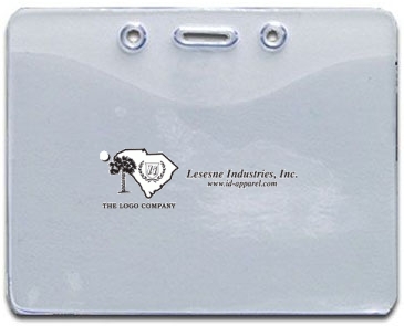 3-3/4" X 3" Vinyl Badge Pouch