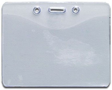 3-3/4" X 3" Vinyl Badge Pouch