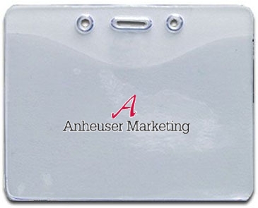 3-3/4" X 3" Vinyl Badge Pouch