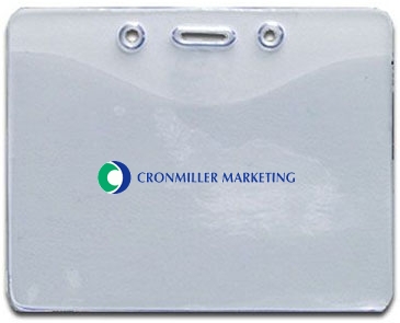 3-3/4" X 3" Vinyl Badge Pouch