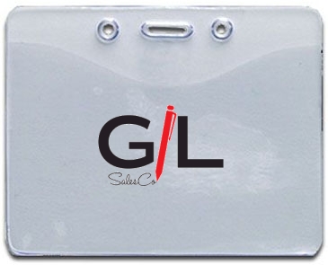 3-3/4" X 3" Vinyl Badge Pouch