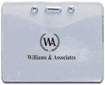 3-3/4" X 3" Vinyl Badge Pouch