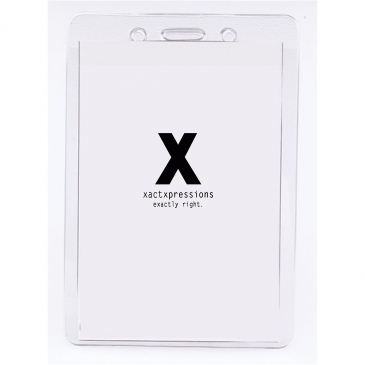 3-1/4" X 4-3/4 Vinyl Badge Pouch