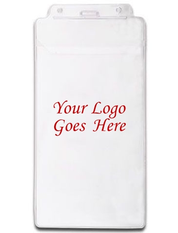 4-1/2" X 8" Vinyl Badge Pouch