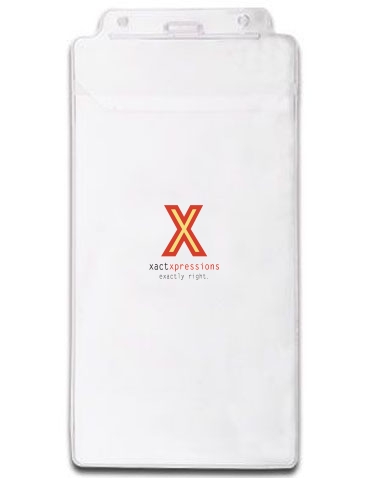 4-1/2" X 8" Vinyl Badge Pouch