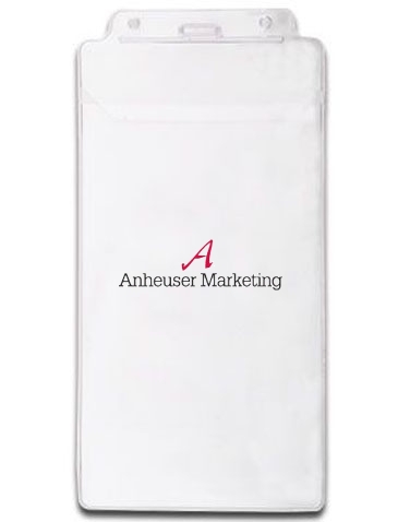 4-1/2" X 8" Vinyl Badge Pouch
