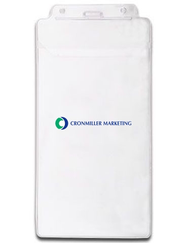 4-1/2" X 8" Vinyl Badge Pouch