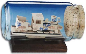 Business Card Sculpture - Train