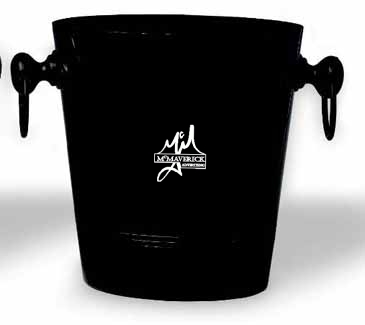 Black Enamel Aluminum Wine & Champagne Chiller
