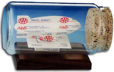 Business Card Sculpture - Blimp