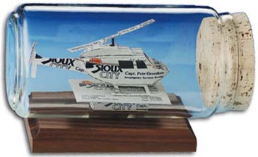 Business Card Sculpture - Helicopter