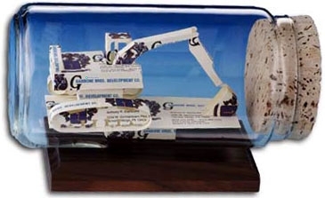 Business Card Sculpture - Excavator
