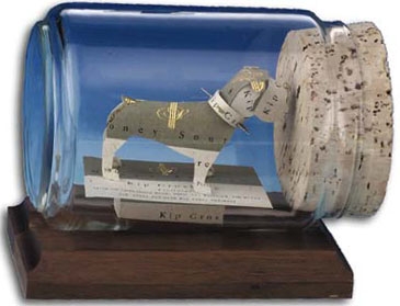Business Card Sculpture - Bulldog