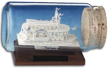 Business Card Sculpture - Mississippi River Boat