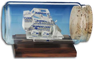 Business Card Sculpture - Bobcat