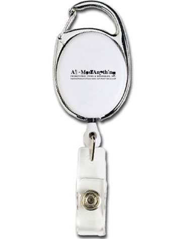 Retractable Badge Reel with Silver Sport Clip