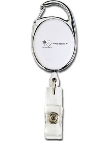 Retractable Badge Reel with Silver Sport Clip