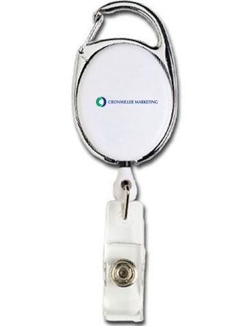 Retractable Badge Reel with Silver Sport Clip
