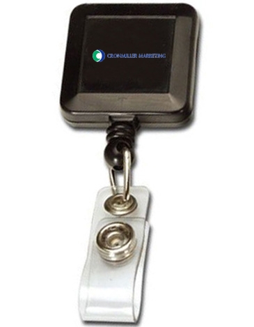 Retractable Badge Reel Square Metal