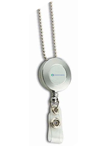 Retractable Badge Reel Silver