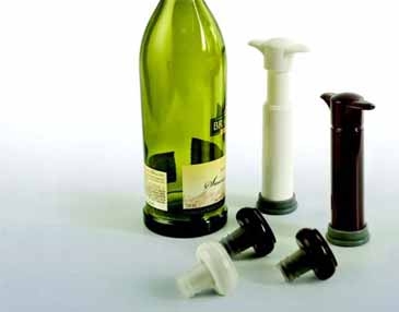 Vinovac™ Wine Saver System w/Pump & Bottle Stoppers (Boxed)