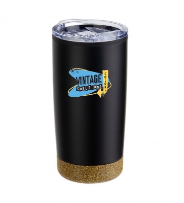 York 20 oz Stainless Steel/Polypropylene Tumbler with Cork Base