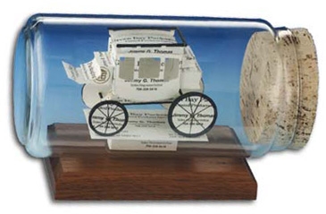 Business Card Sculpture - Stage Coach