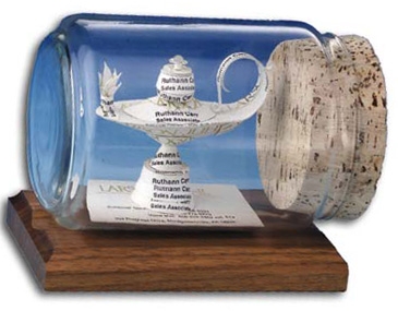Business Card Sculpture - Genie Lamp