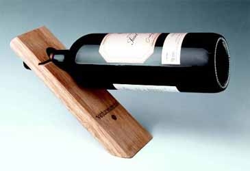 Single Bottle Wood Stand