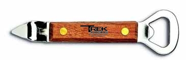 Deluxe Bottle/Can Opener w/Wood Handle