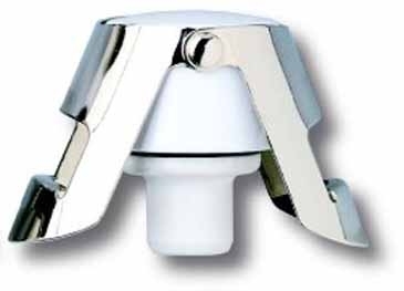 Super-Seal™ Nickel Plated Enameled Body Champagne Stopper