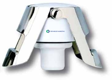 Super-Seal™ Nickel Plated Enameled Body Champagne Stopper