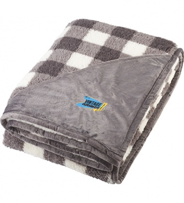 Field & Co.® Double Sided Plaid Sherpa Blanket