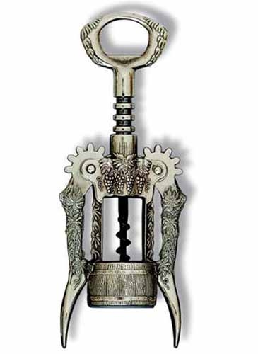 Burnished Grape Design Wing Corkscrew w/Auger Worm