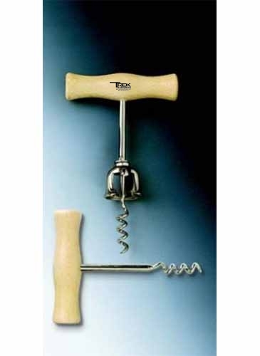 Power Corkscrew w/Beechwood Handle & Bell