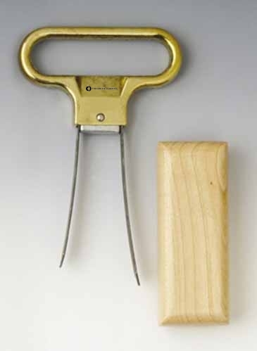 Ahh Super!™ Two Prong Brass Plated Cork Extractor