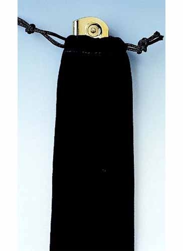 Black Velveteen Pull String Sack