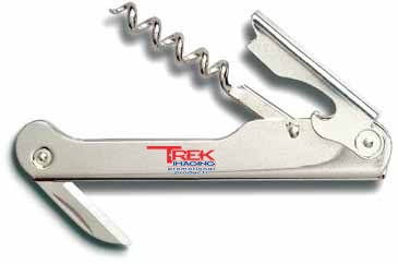 Waiter's Nickel Plated Corkscrew w/Straight Blade