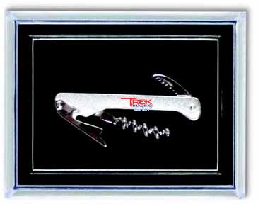 Tire-Bouchon Silver Plated Waiter's Corkscrew Lapel Pin