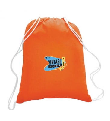 5.5 oz. Cotton Canvas Drawstring Backpack