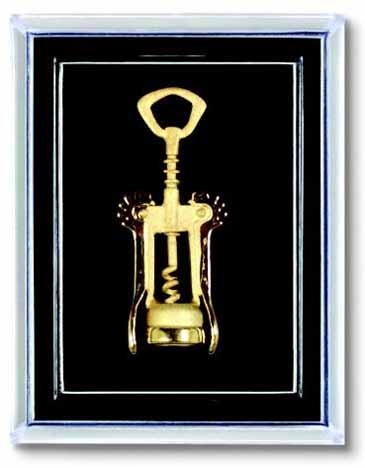 Tire-Bouchon Gold Plated Wing Corkscrew Lapel Pin