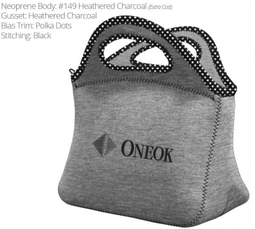 Klutch Heathered Jersey Knit Neoprene Lunch Tote