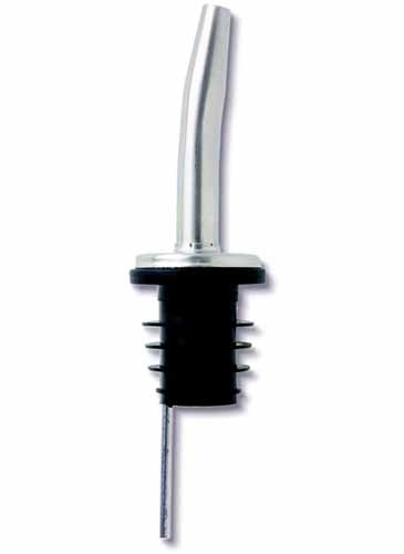 Stainless Steel Long Neck Fast Pourer w/Plastic Cork