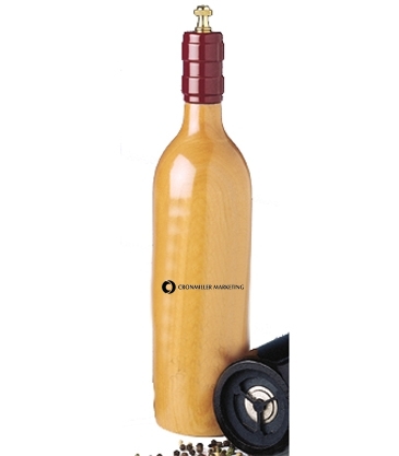 Cellarmaster's™ Wood Bottle Peppermill