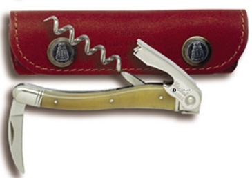 Chateau Laguiole® Waiter's Corkscrew w/Brown Horn Handle