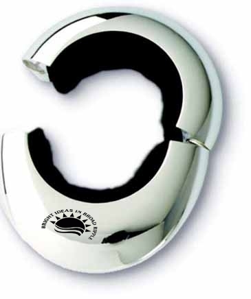 Silver Plated 2 Piece Magnetic Wine Collar