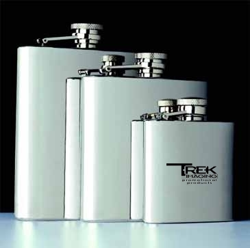 8 Oz. Captive-Top Pocket Flask