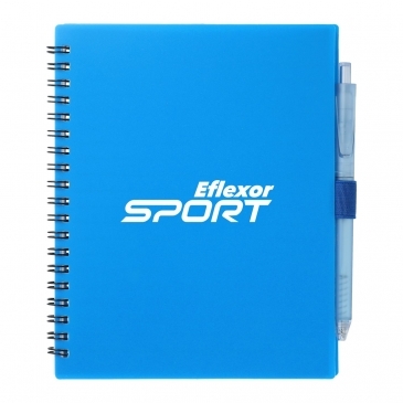 5.5” x 7” FSC® Recycled Spiral Notebook w/Pen