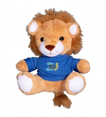 Prime Line 7" Plush Lion With T-Shirt ( 50-Pack )