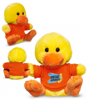 Prime Line 7" Plush Duck With T-Shirt ( 50-Pack )